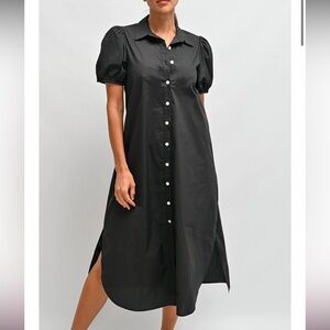 Wyatt Wylde Taylor Shirt Dress Black Size XL